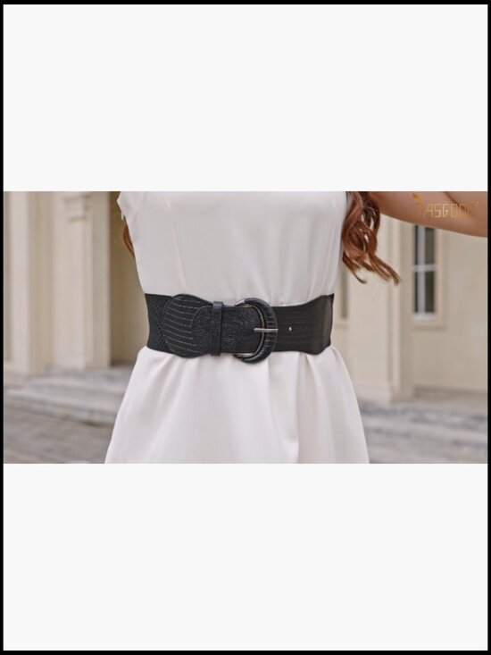 Stretchy Wide Waist Belt for Dresses Ladies Vintage Elastic Belts 3 Pack main image 6